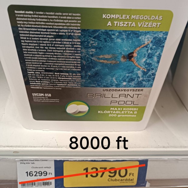 Medence tabletta 5 kg kiszerelésben