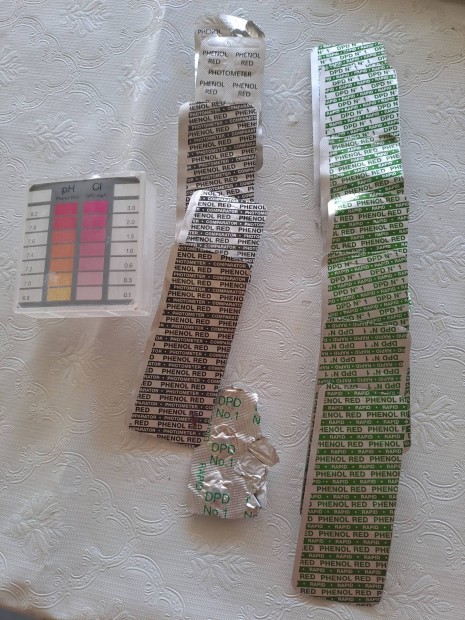 Medence víz ellenörző tabletták