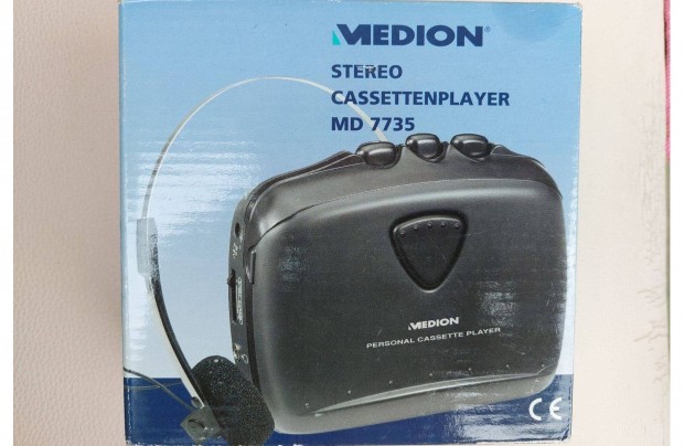 Medion MD 7735 STEREO C Assette Player Sztere Walkman Kazetts MAGN