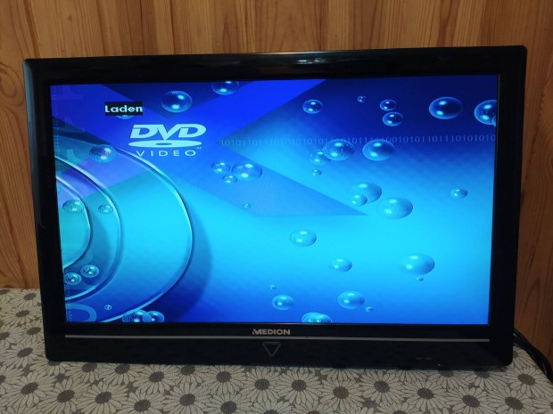 Medion led 55 cm-es televzi fali karral, beptett dvd lejtszval