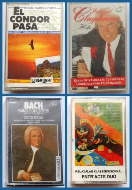 Medit�ljon min�s�gi zen�re! 4 db MC egy�tt!