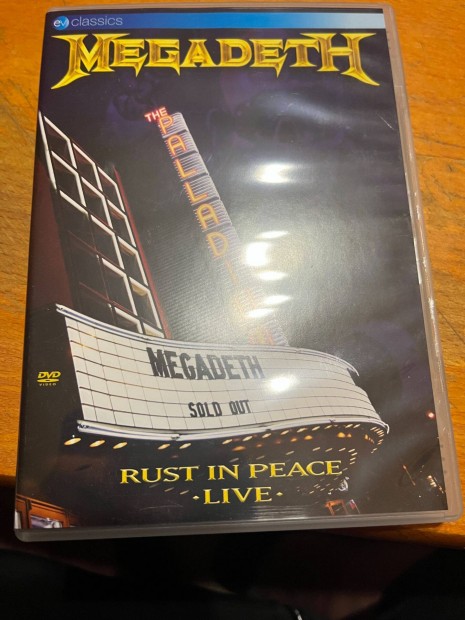 Megadeath-Rust in peace -Live -dvd!