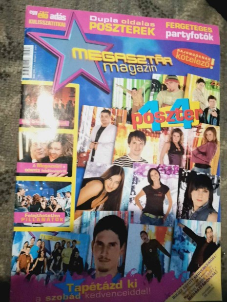 Megasztár poszter Magazin 1000 Ft