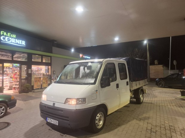 Megkmlt fiat Ducato 2.5d 7szemly plusz ponyvs plat 