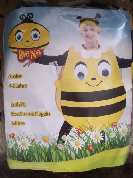 Méhecske farsangi jelmez 110-es méretű 4-6 évesnek