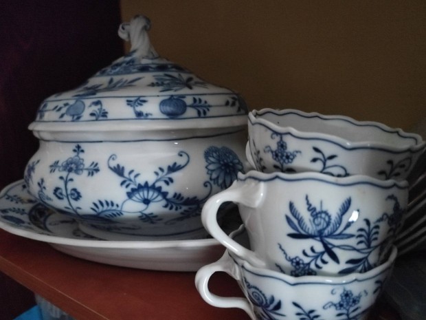 Meissen porceln tkszlet 6 szemlyes