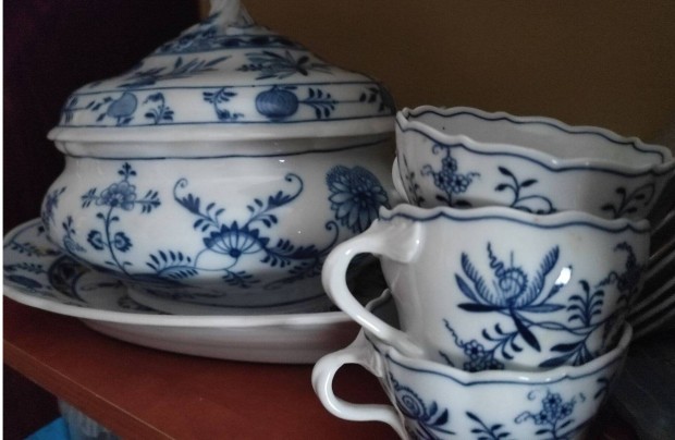 Meissen porceln tkszlet 6 szemlyes