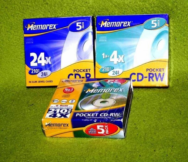 Memorex 8cm mini CD-R + CD-RW lemez disc kamerba lejtszba