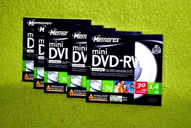 Memorex mini DVD-RW lemez 8cm kamerhoz is