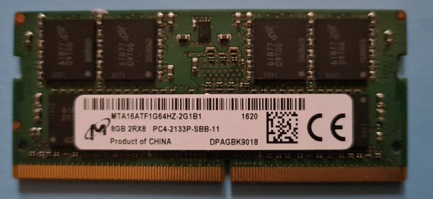 Memria 8GB DDR4 Sodimm 2133MHz, PC4-1700