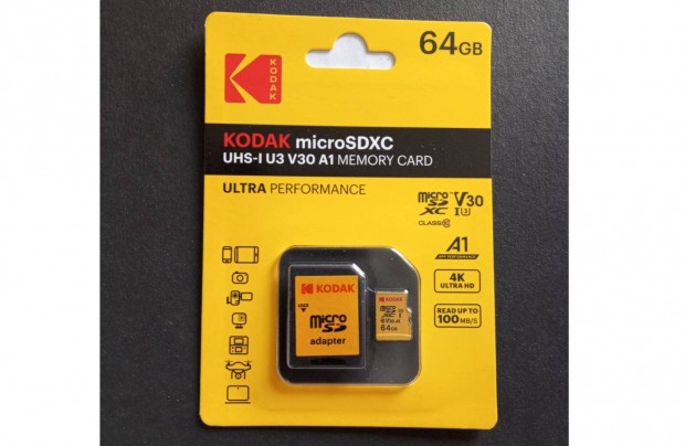 Memóriakártya 64 GB 64GB Micro sd kártya Microsd adapter új class10 gy