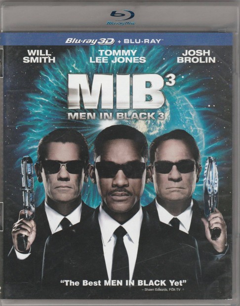 Men in Black - Stt zsaruk 3. Blu-Ray 2D + 3D (Will Smith)