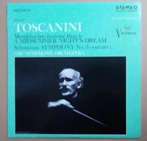 Mendelssohn, Schumann, Toscanini LP