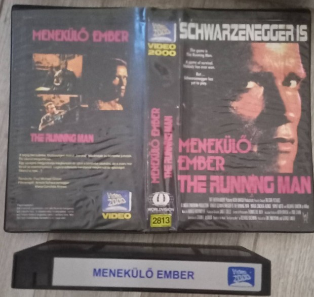 Menekl ember - sci- fi vhs - Arnold Schwarzenegger