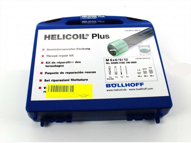 Menetjavt kszlet Helicoil M6 menetekhez