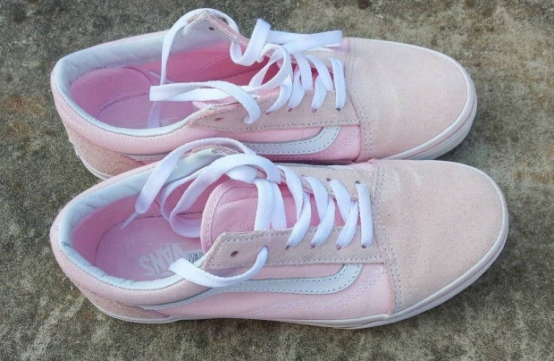 Men, mrks Vans Old Skool pink,rzsaszn ni, lny cip, j llapot