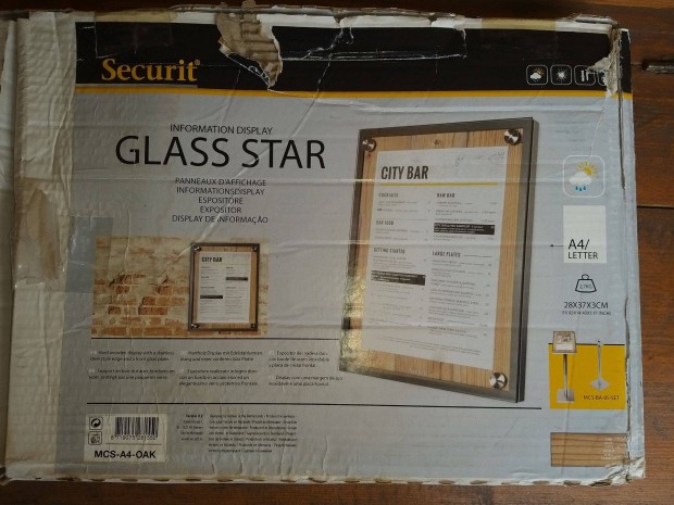 Mentart tbla Securit Glass Star 1xA/4, tlgy szn