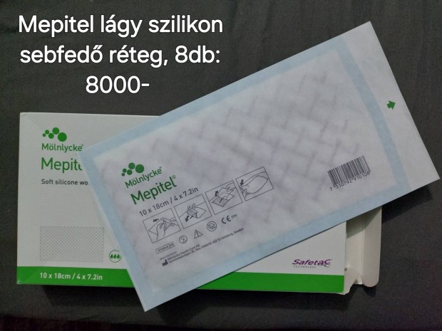 Mepitel lgy szilikon sebfed rteg 10x18 (bontott 8db) Vszt