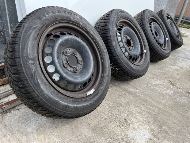 Mercedes 15" 5x112 lemezfelnik tli gumikkal