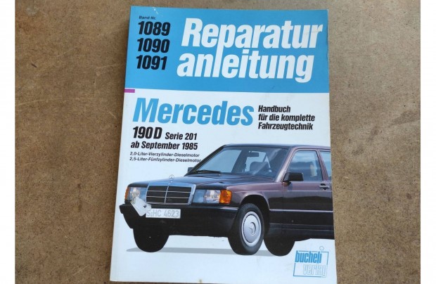 Mercedes 190 D javtsi karbantartsi knyv