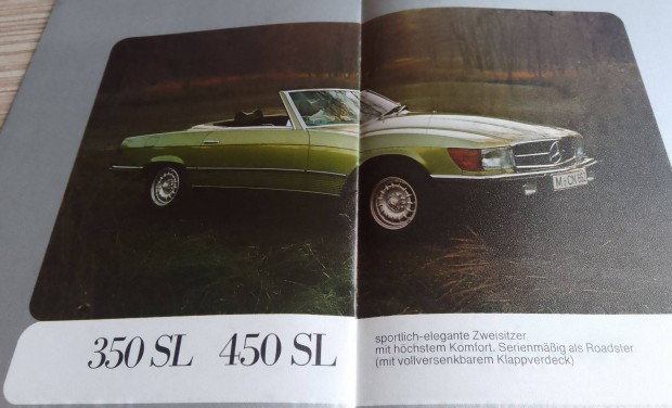 Mercedes 1973 program prospektus, katalgus.