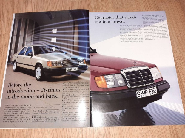 Mercedes 200D-250D-300D Lim.(124) prospektus - 1986, angol nyelv