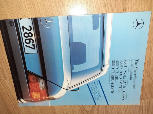 Mercedes 200D-300D Limuzin (124) prospektus - 1989, angol nyelv
