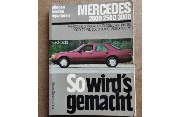 Mercedes 200 D, 250 D, 300 D javtsi karbantartsi knyv