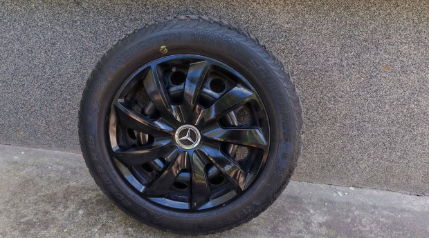 Mercedes 5x112 acélfelnik Tpms szenzorokkal+téli gumik