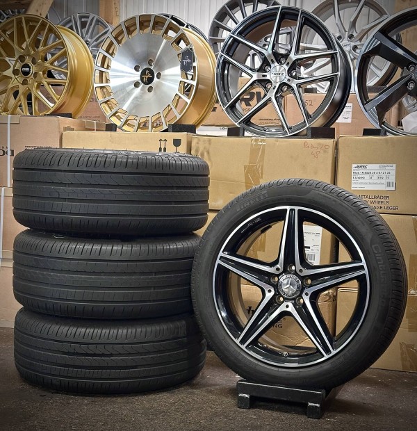 Mercedes AMG 18zoll gyári alufelnik ujszeru nyári gumikkal