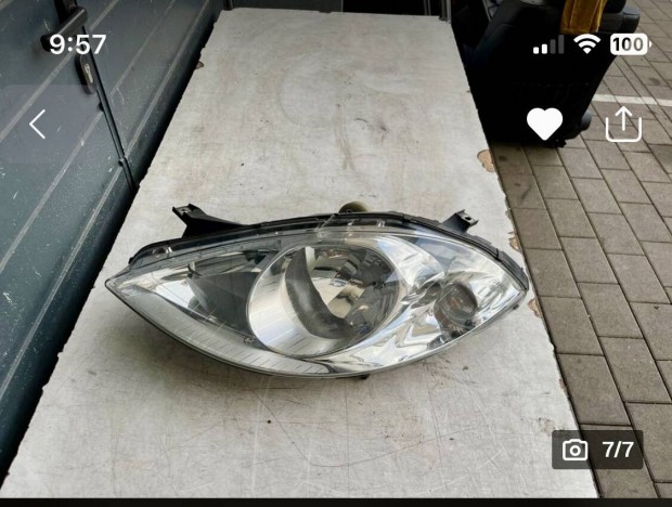 Mercedes A osztály fényszóró