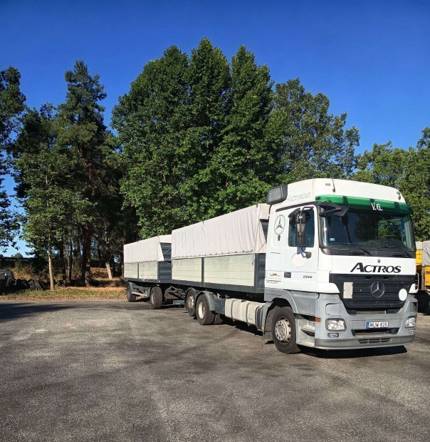 Mercedes Actross 2544L gabonás szerelvény