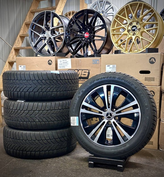 Mercedes Benz 17zoll gyári alufelnik 225/55 R17 téli gumikkal