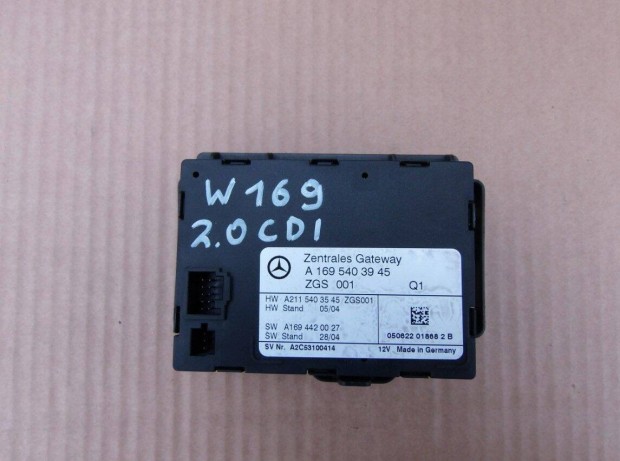Mercedes-Benz A-osztly W169 Gateway modul A1695403945