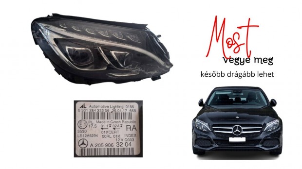 Mercedes-Benz C W205 jobb els fnyszr, cikkszm A2059063204