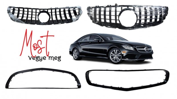 Mercedes Benz C oszt. C218 W218 CLS63 első lökhárító díszrács Cxkw2181