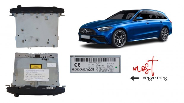 Mercedes-Benz C oszt. T-Mod. 220 CDI 2001 audio rádió A2036201786