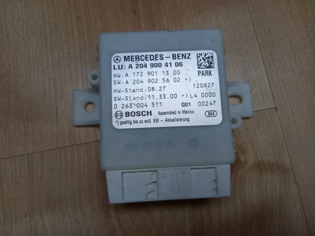 Mercedes-Benz C-osztly W204 PDC parkradar vezrl modul A2049004106