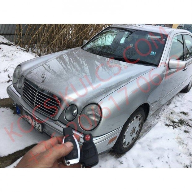 Mercedes-Benz E W210 autkulcs, indtkulcs msols, programozs