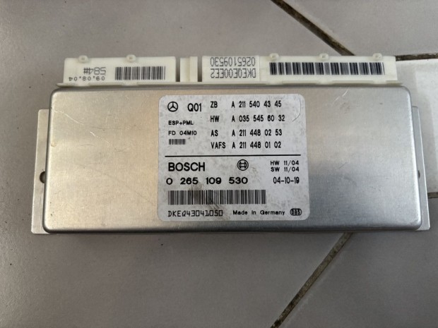 Mercedes-Benz E-osztály W211 ESP elektronika 0265109530