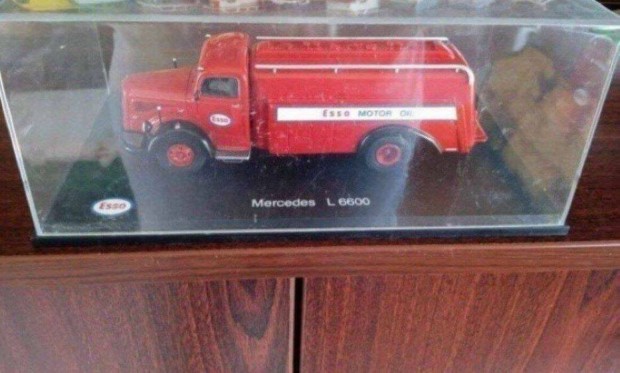 Mercedes Benz L 6600 Tankwagen ESSO "Schuco" kisauto modell 1/43 Elad