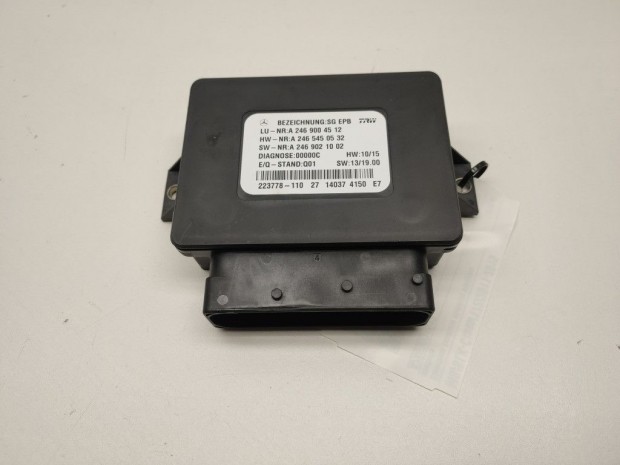 Mercedes Benz SLK-Osztály 172 Elektromos kézifék modul A2469004512