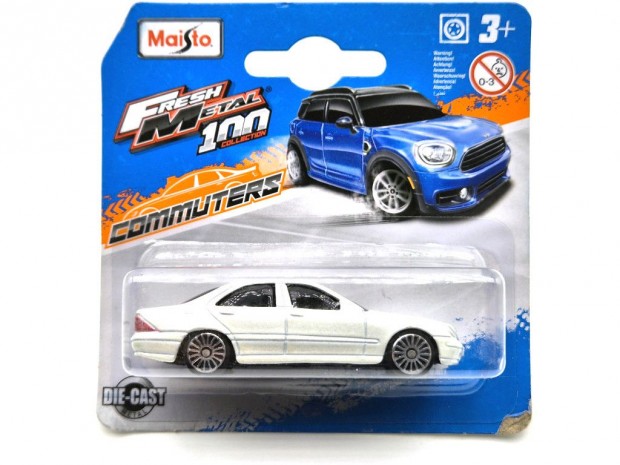 Mercedes Benz S Class - fehér - Maisto - 1:64