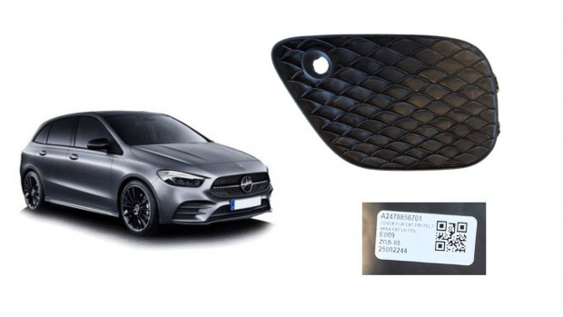 Mercedes-Benz W247 jobbl ködlámpa burkolat cikkszám A2478856701