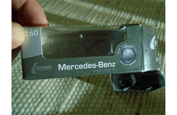Mercedes-Benz - fekete Modell aut - Welly Super 9- 1:60-as mretarny