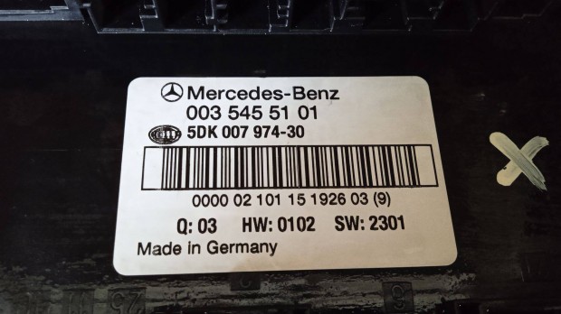 Mercedes C 220 CDI W203 CL203 Sam modul A0035455101