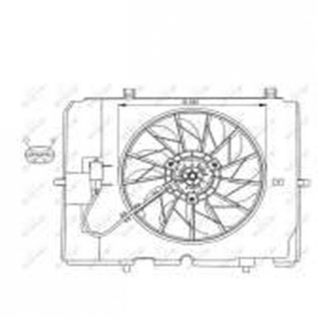 Mercedes C-osztly W202 Van Wezel 3030746 Htventiltor (W202, W210)