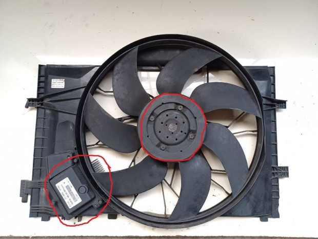 Mercedes C w203 hűtőventilátor motor 600W!Tesztelve 100%funkió!