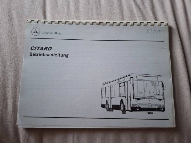 Mercedes Citaro O530 busz kezelsi utasts / lers