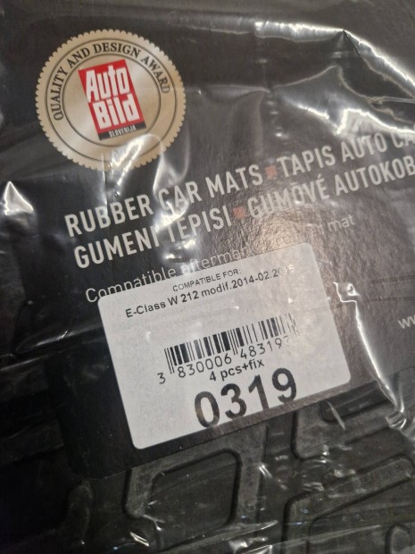 Mercedes E-oszt�ly W212 gumisz�nyeg �j